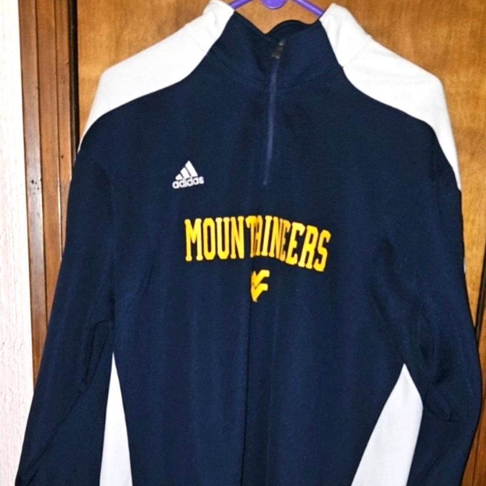 Adidas Climalite Long Sleeve Pullover West Virginia Mountaineers (WVU)  Size XL